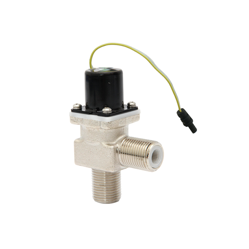 Bi-stable brass solenoid valve